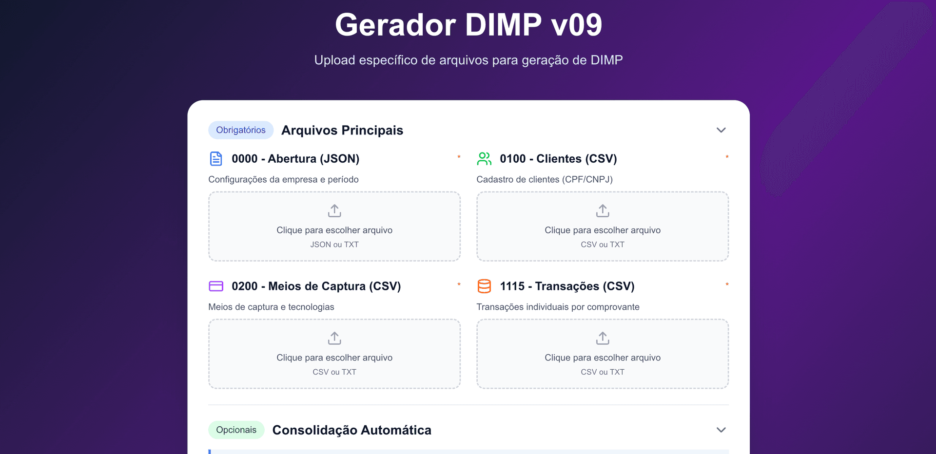 Gerador DIMP