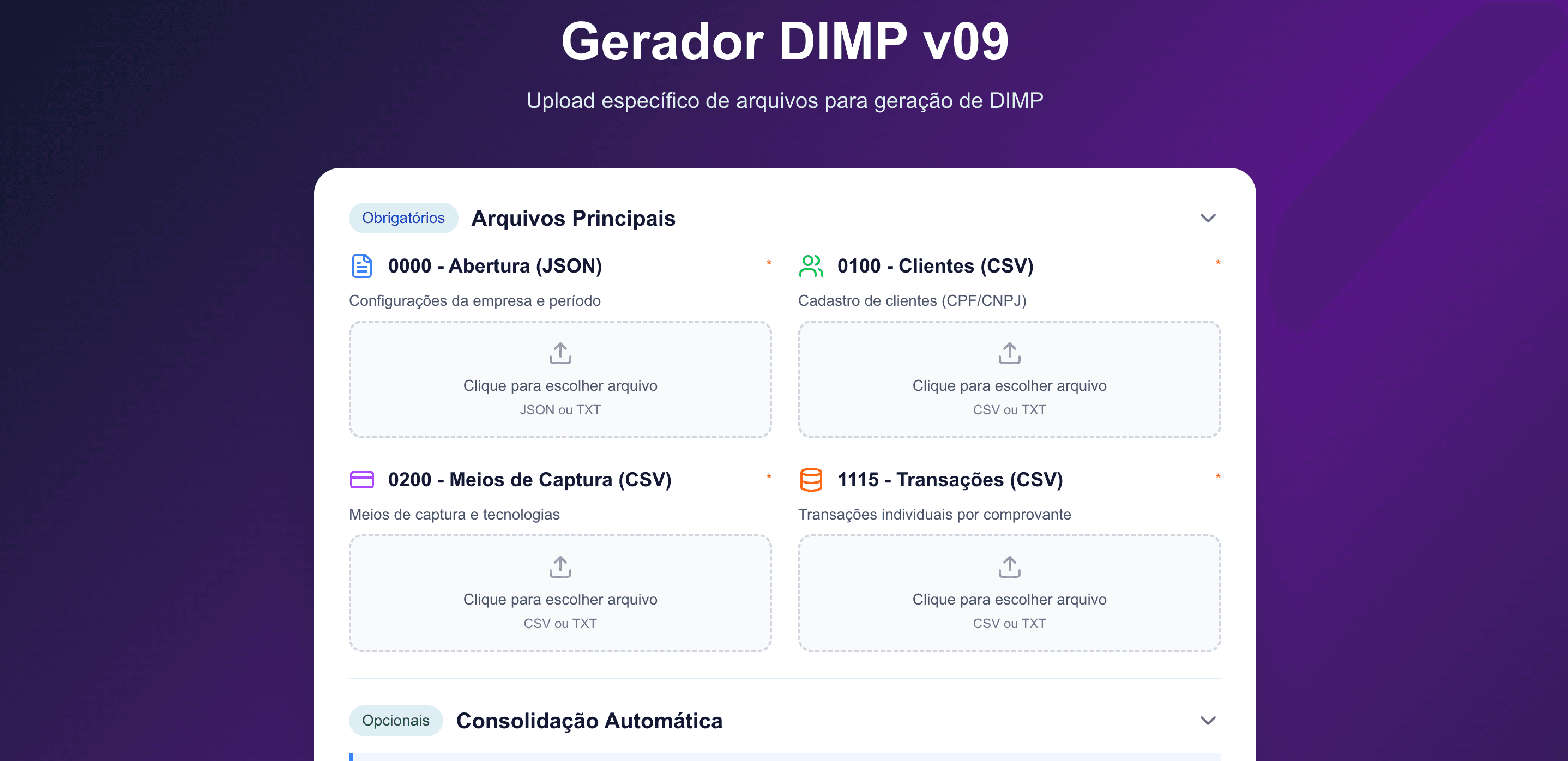 Gerador DIMP